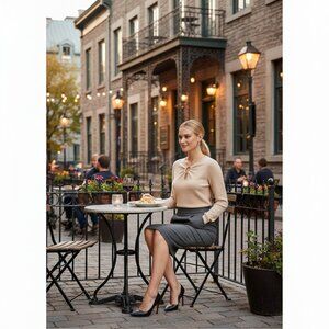 NWOT Oats Cashmere Classic Crewneck Sweater – Cream / Off-White